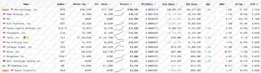 Largest Bitcoin Holders